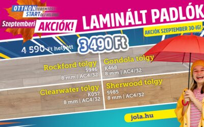 Szeptemberi laminált padló akciók!